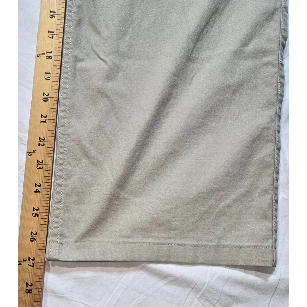 Dockers Khaki 5 Pocket Size 42 x 30 Chino Pants Zippered Side Pocket - 62